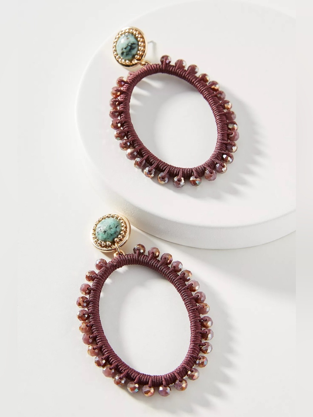 New Anthropologie Bryn Hooped Post Earrings